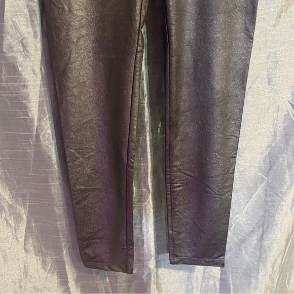 Forever 21 pewter leggings GUC SZ L, nylon elastane blend, very stretchy - Picture 5 of 11